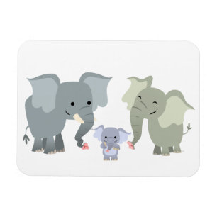 Imán Magnate flexible de la familia elefante de Persona