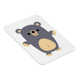 Imán Magnate flexible del oso Personalizado azul grande