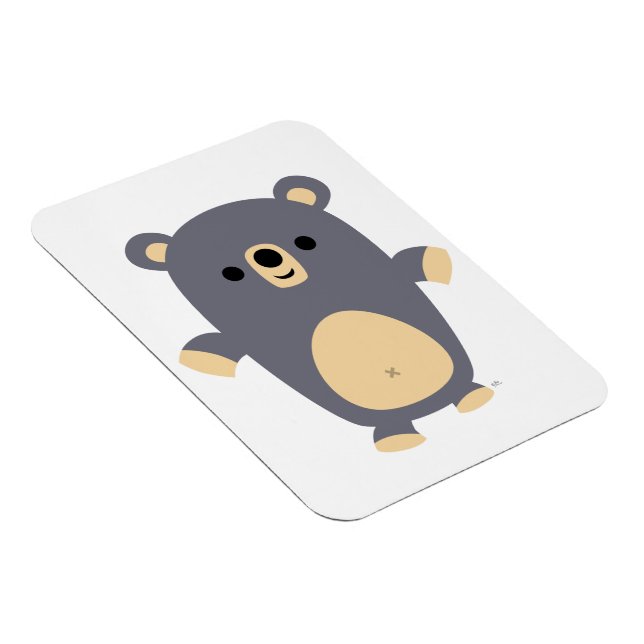 Imán Magnate flexible del oso Personalizado azul grande (Lado Derecho)