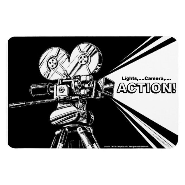 Imán Magnate flexible gráfico de cámara de película (Horizontal)