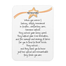 Magnate flexible para cuidadores honrados