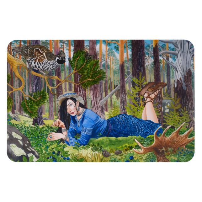 Imán Magnate flexible para mujeres de Blueberry (Horizontal)