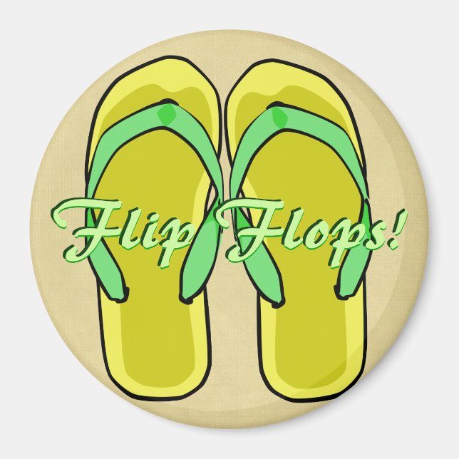 Imán Magnate Flipflops Amarillo (Frente)
