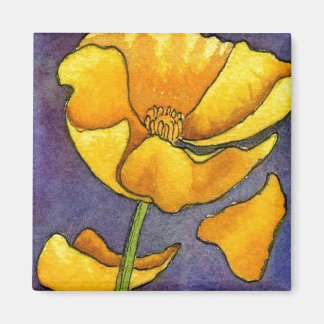Imán Magnate floral "Amarilla de la amapola"
