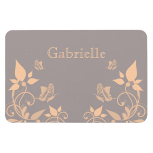 Imán Magnate floral de mariposa coral