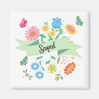 Imán Magnate floral Scopist Spring
