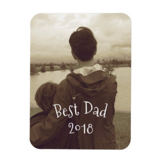 Imán Magnate fotográfico del Día del Padre Mejor con añ