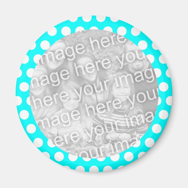 Imán Magnate fotográfico del marco de punto de polka