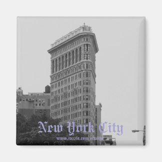 Imán Magnate fotográfico en blanco y negro de la ciudad