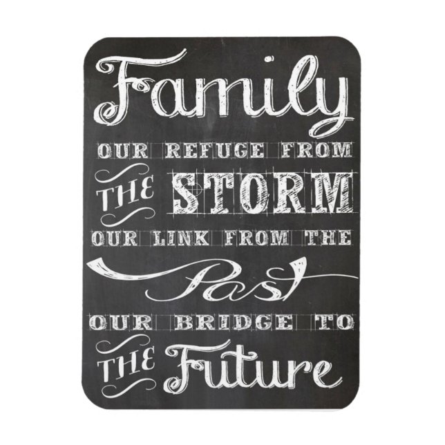 Imán Magnate fotográfico familiar de 3"x4" (Vertical)