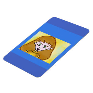Imán Magnate fotográfico flexible Anime de Bingo Azul
