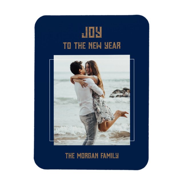 Imán Magnate fotográfico flexible de Año Nuevo (Vertical)