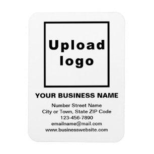 Imán Magnate fotográfico flexible de blanco de negocios