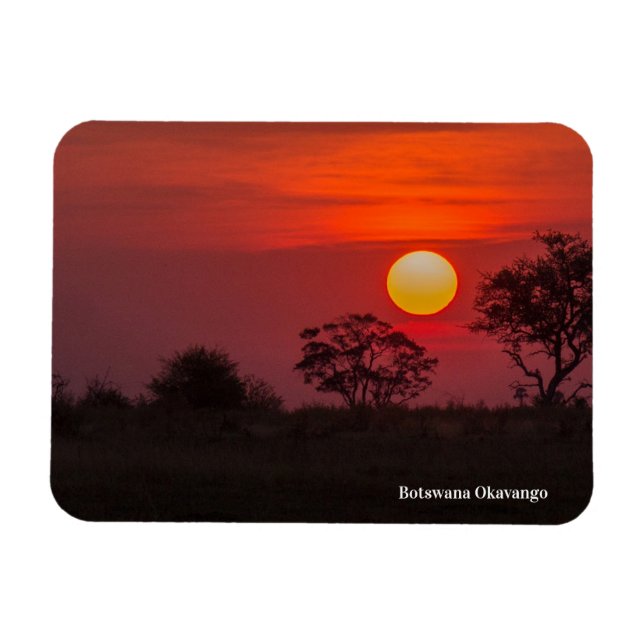 Imán Magnate fotográfico flexible de Botswana Okavango (Horizontal)