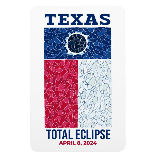 Imán Magnate fotográfico flexible de eclipse total de T (Vertical)