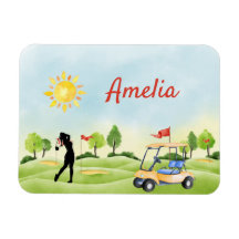 Magnate fotográfico flexible de golf personalizado