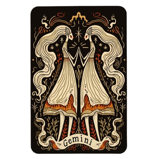 Imán Magnate fotográfico flexible Gemini Arte zodiaco c (Vertical)