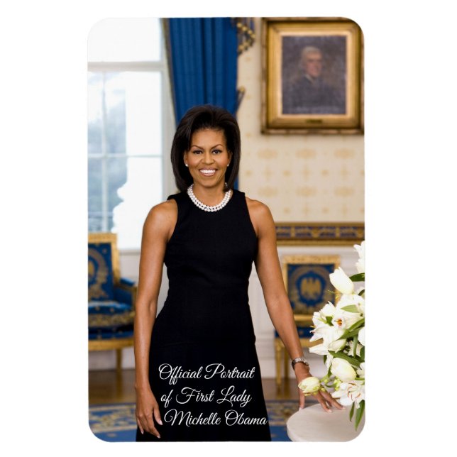 Imán Magnate fotográfico flexible Michelle Obama (Vertical)