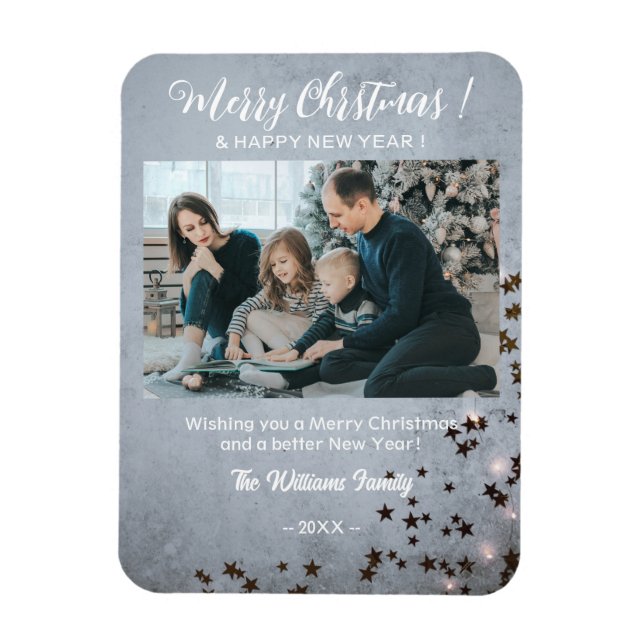 Imán Magnate fotográfico flexible para Navidades elegan (Vertical)