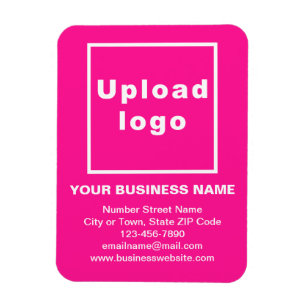 Imán Magnate fotográfico flexible rosa-empresarial