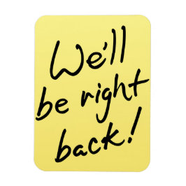 Imán Magnate fotográfico flexible - ¡Volveremos ensegui