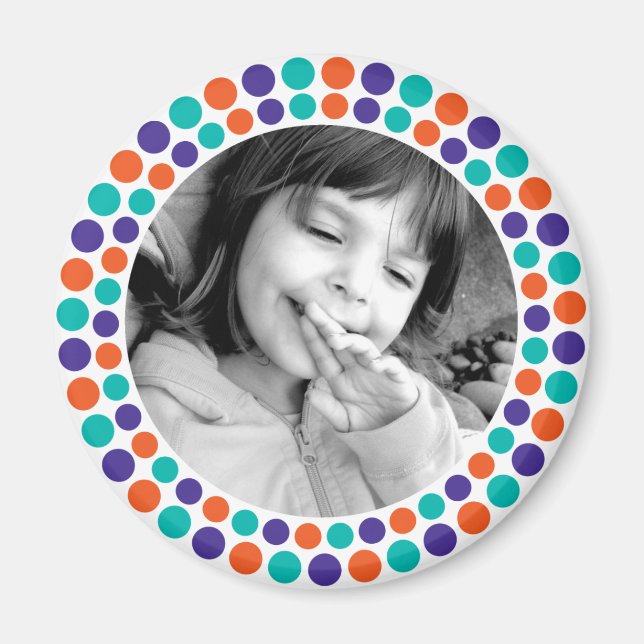 Imán Magnate fotográfico navideño de 2010 con mora y br (Frente)