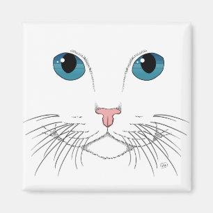 Imán Magnate Gato Ojo Azul