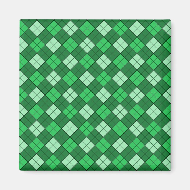Imán Magnate Green Plaid (Frente)