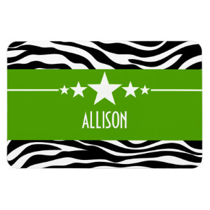 Imán Magnate Green Sassy Star Zebra Premium