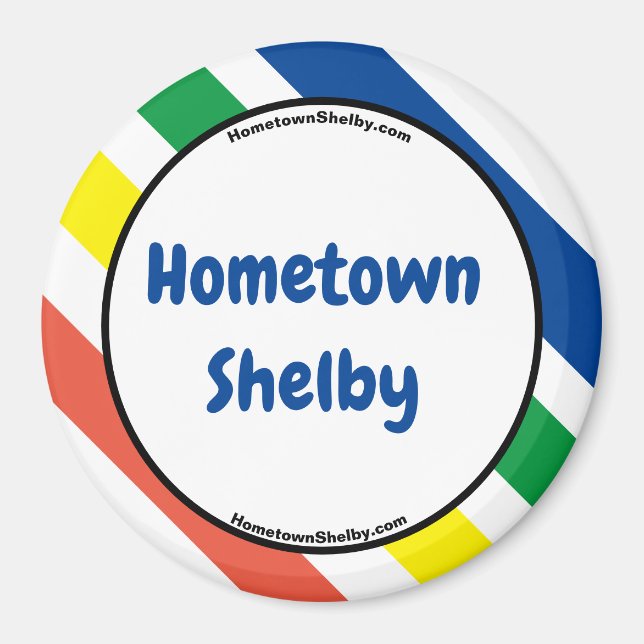 Imán Magnate Hometown Shelby Fun Colours (Frente)