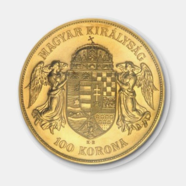 Imán Magnate húngaro de diseño de moneda de Korona (Frente)