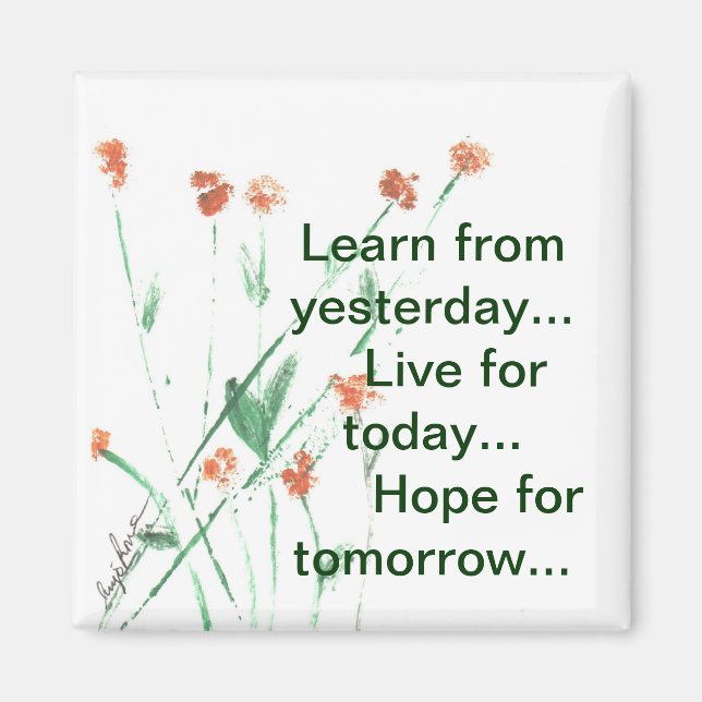 Imán Magnate Inspirador cuadrado (Frente)