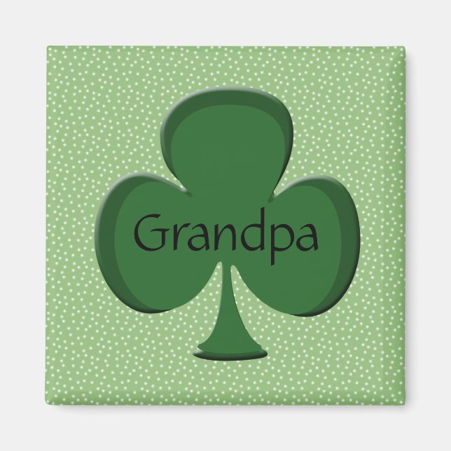 Imán Magnate irlandés Shamrock (Frente)