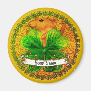 Imán Magnate irlandés shamrock Mouse