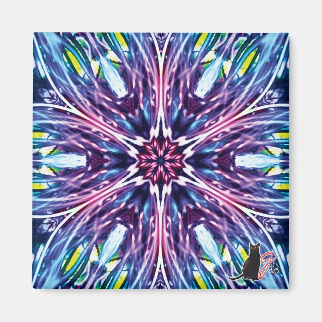 Imán Magnate Kaleidoscope Estrella del Norte (Frente)