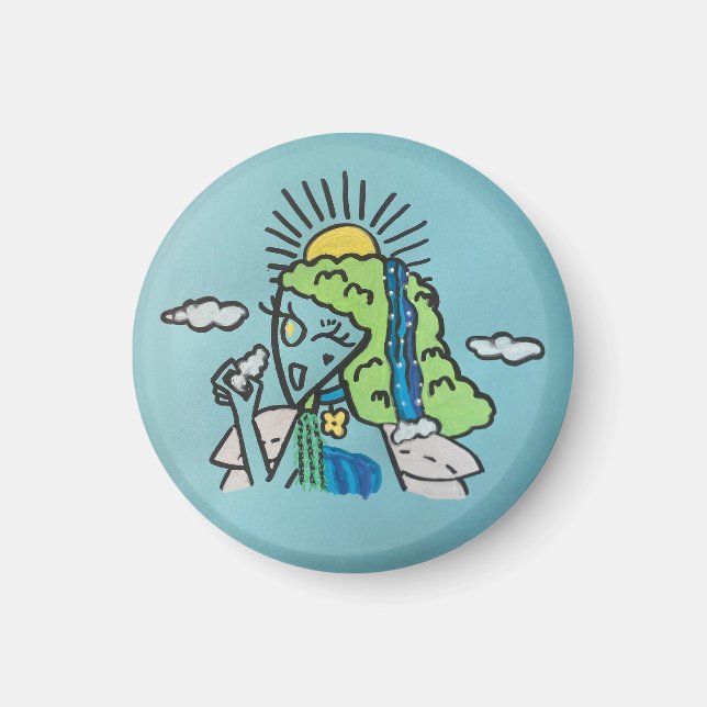 Imán Magnate Madre Tierra (Frente)