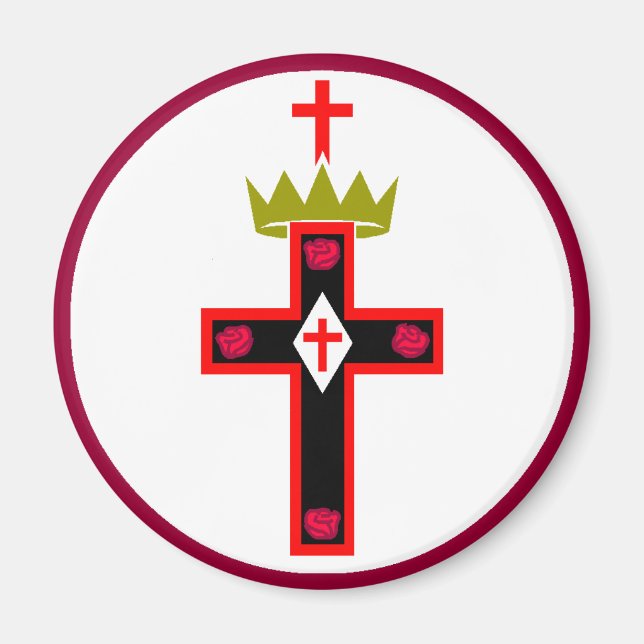 Imán Magnate Masonic Rosicrucian Society (Frente)