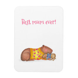 Imán Magnate 'mejor mamá de la historia' de los capibar