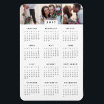 Imán Magnate mínimo de calendario fotográfico anual de<br><div class="desc">Personalizar tu imán de calendario anual con fotos personalizadas!</div>