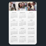 Imán Magnate mínimo de calendario fotográfico anual de<br><div class="desc">Personalizar tu imán de calendario anual con fotos personalizadas!</div>