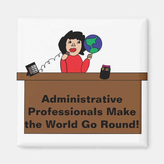 Imán Magnate Mundial Profesional Administrativo (Frente)