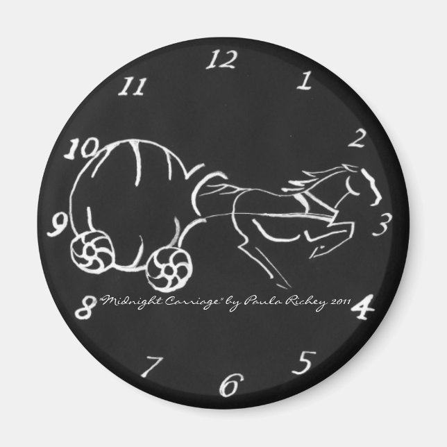 Imán Magnate negro de transporte de media noche (Frente)