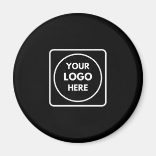 Imán Magnate negro minimalista Personalizado Corporat