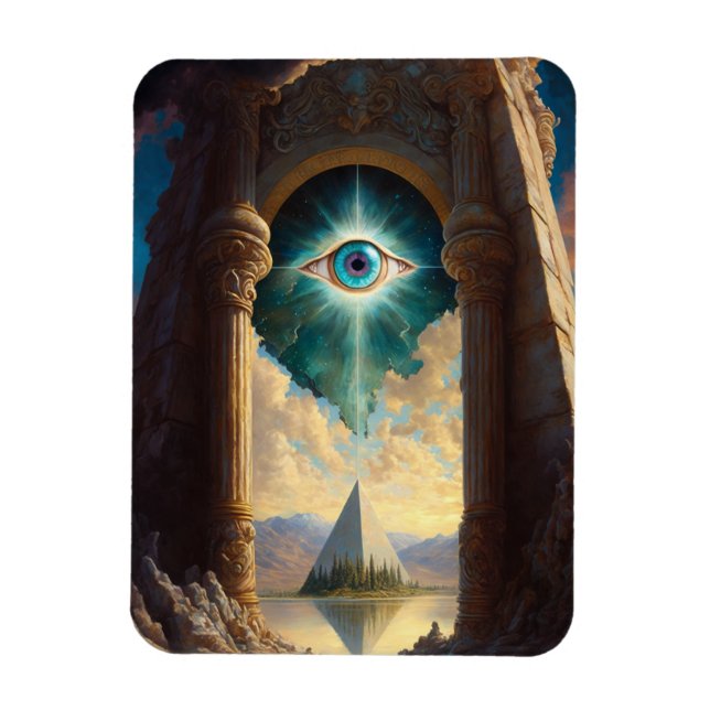 Imán Magnate ocular de pirámide mística (Vertical)