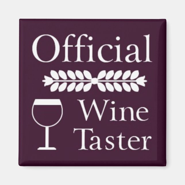 Imán Magnate oficial de Wine Taster (Frente)