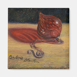 Imán Magnate "Ornamento de vidrio rojo"