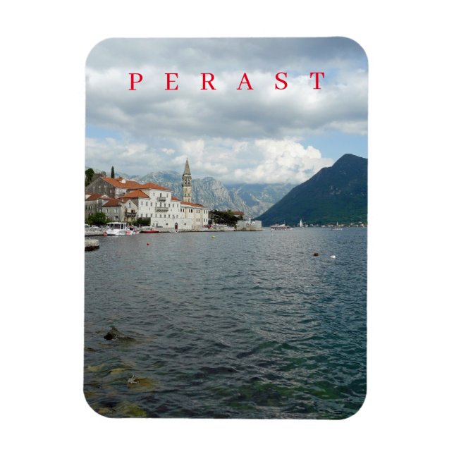 Imán Magnate panorámico de Montenegro Perast (Vertical)