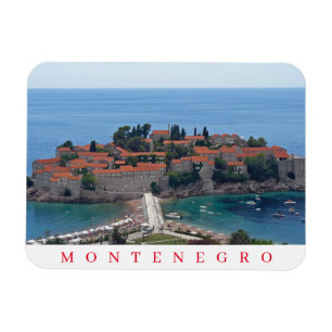 Imán Magnate panorámico de Montenegro Sveti Stefan