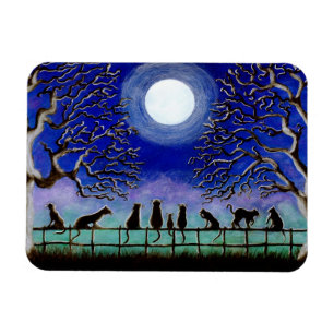 Imán Magnate para gatos negros "Nueve carpas"