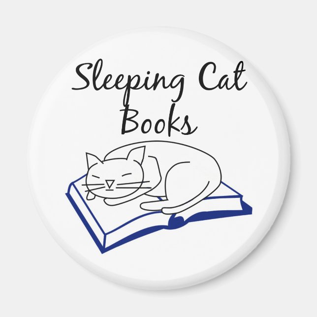 Imán Magnate para libros de gatos durmientes (Frente)